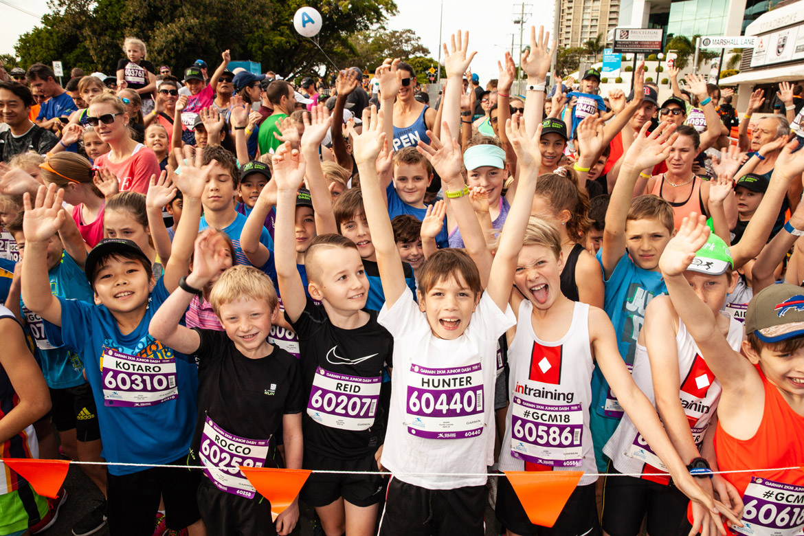 Garmin Junior Dash kids at the start line