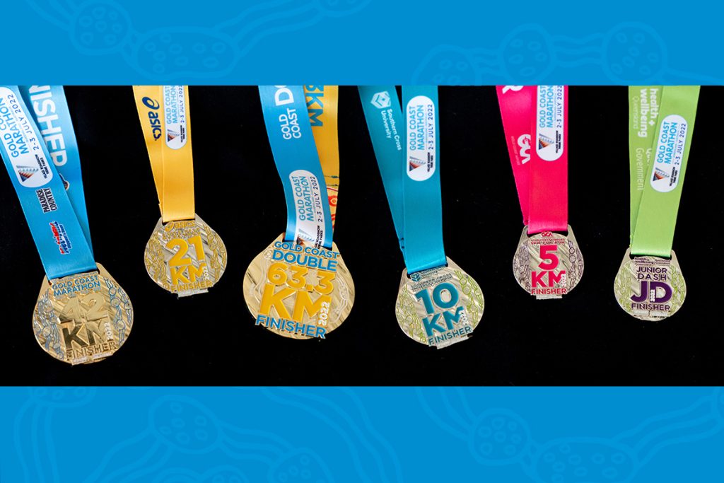 Stunning Village Roadshow Theme Parks Gold Coast Marathon Medals